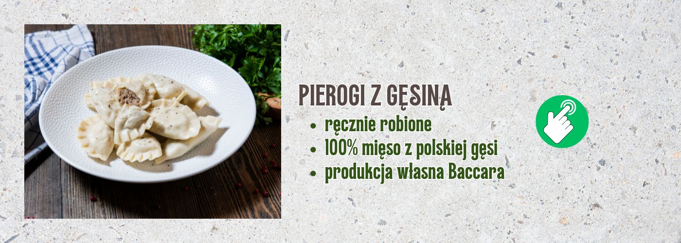 pierogi z gęsiną